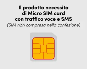 Cellulare GSM con tasto di chiamata rapida di soccorso