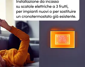 Cronotermostato Smart con display touch e placca luminosa!