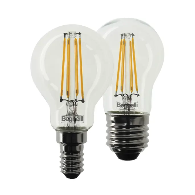 Lampadine a filamento ad alta potenza con bulbo in vetro e forma tradizionale