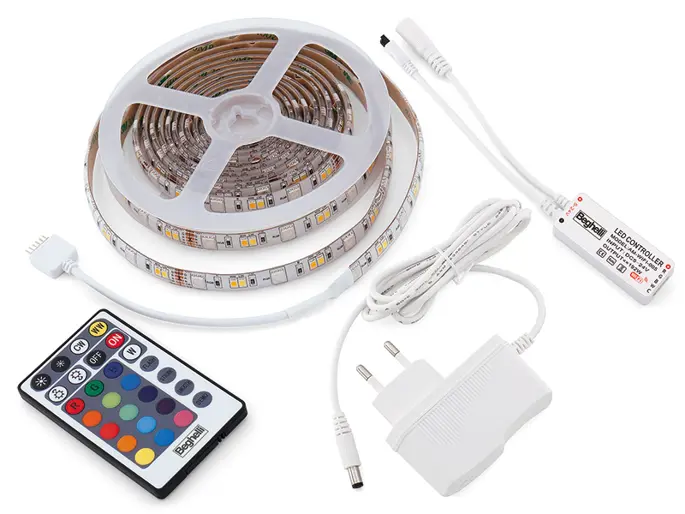 12W/m - Lumen/m: 800 - RGB-W 16 MILIONI + luce bianca dinamica