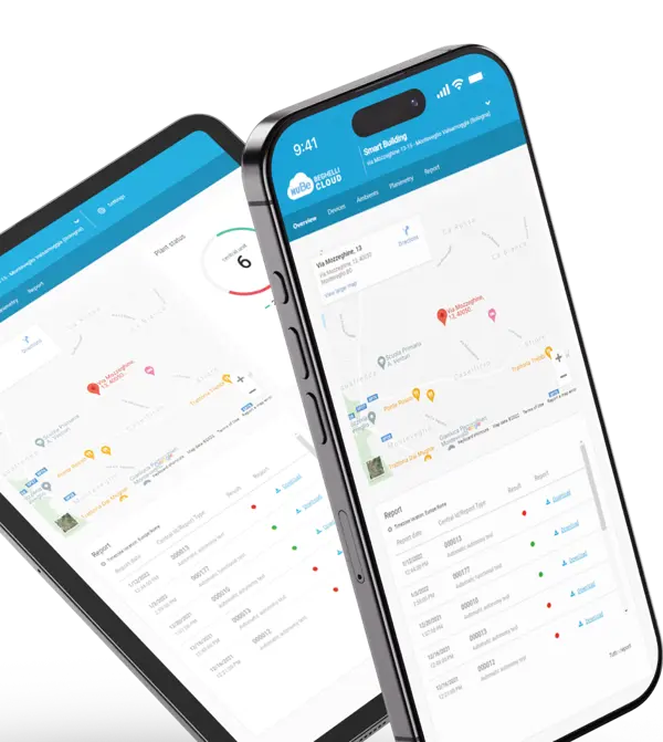 Mappa di dislocazione degli impianti NuBe