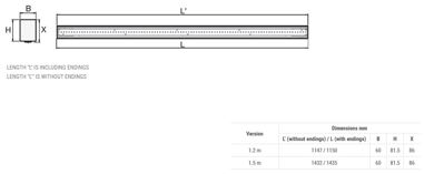 Накладной и подвесной светодиодный светильник – одиночный/соединительный (в исполнении 1,2 м / 1,5 м)